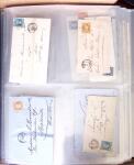 1854-1863, 168 lettres avec des timbres Empire non