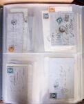 1854-1863, 168 lettres avec des timbres Empire non