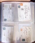 1854-1863, 168 lettres avec des timbres Empire non