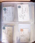 1854-1863, 168 lettres avec des timbres Empire non