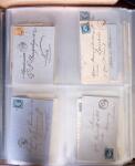 1854-1863, 168 lettres avec des timbres Empire non