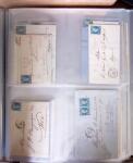 1854-1863, 168 lettres avec des timbres Empire non