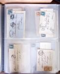 1854-1863, 168 lettres avec des timbres Empire non