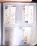 1854-1863, 168 lettres avec des timbres Empire non