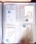 1854-1863, 168 lettres avec des timbres Empire non