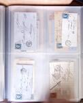 1854-1863, 168 lettres avec des timbres Empire non