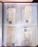 1854-1863, 168 lettres avec des timbres Empire non