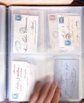 1854-1863, 168 lettres avec des timbres Empire non