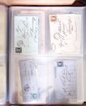 1854-1863, 168 lettres avec des timbres Empire non