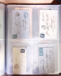 1854-1863, 168 lettres avec des timbres Empire non