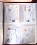 1854-1863, 168 lettres avec des timbres Empire non
