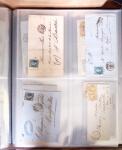 1854-1863, 168 lettres avec des timbres Empire non