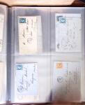 1854-1863, 168 lettres avec des timbres Empire non