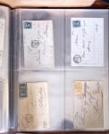1854-1863, 168 lettres avec des timbres Empire non