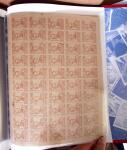 1900-1990, Accumulation de bons timbres, feuilles et