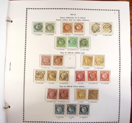 1849-2000, Collection de timbres de France en 3 albums