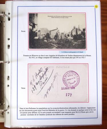 PREMIERE GUERRE MONDIALE, Jolie exposition de CPA sur