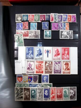 1900-2022, Collection de France en 3 beaux classeurs
