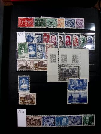 1900-2022, Collection de France en 3 beaux classeurs