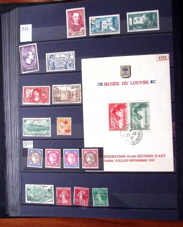 1849-1944, Collection française à réarranger avec