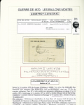 1870-71, Collection de 34 ballons montés joliment