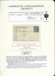 1870-71, Collection de 34 ballons montés joliment