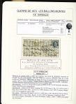 1870-71, Collection de 34 ballons montés joliment