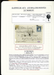 1870-71, Collection de 34 ballons montés joliment