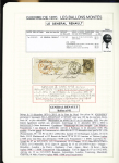 1870-71, Collection de 34 ballons montés joliment