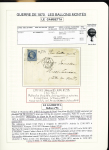 1870-71, Collection de 34 ballons montés joliment