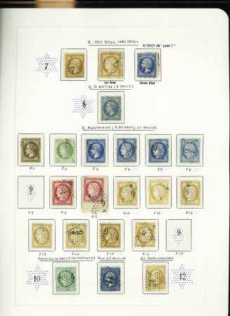 1849-1874, Collection sur les oblitérations de Paris