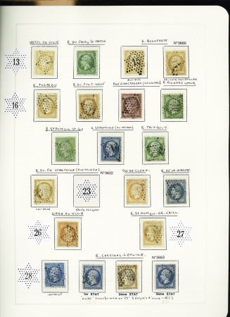 1849-1874, Collection sur les oblitérations de Paris
