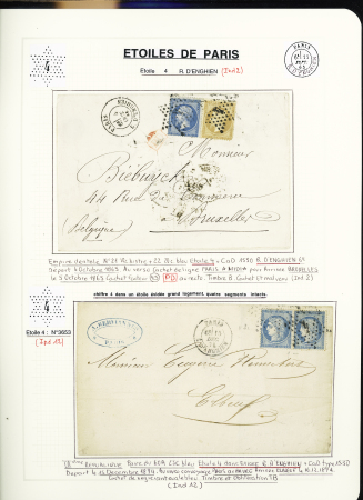 1849-1874, Collection sur les oblitérations de Paris