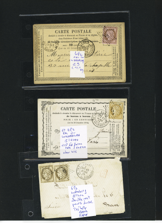 1849-1874, Collection sur les oblitérations de Paris
