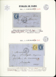 1849-1874, Collection sur les oblitérations de Paris