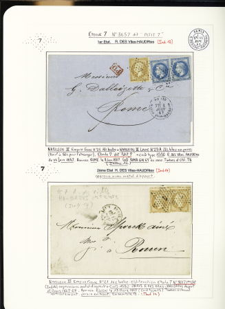 1849-1874, Collection sur les oblitérations de Paris