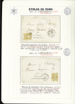 1849-1874, Collection sur les oblitérations de Paris
