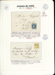1849-1874, Collection sur les oblitérations de Paris