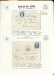 1849-1874, Collection sur les oblitérations de Paris