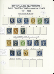 1849-1874, Collection sur les oblitérations de Paris