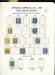1849-1874, Collection sur les oblitérations de Paris