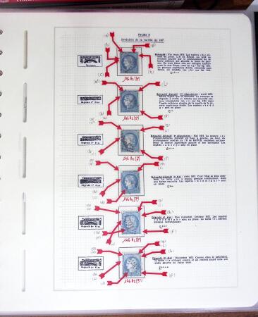 1871-1874, Etude de planchage sur N°60 très avancée,