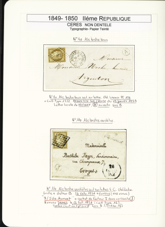 1849-1878, Collection de France très bien présentée