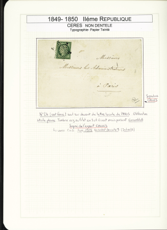 1849-1878, Collection de France très bien présentée
