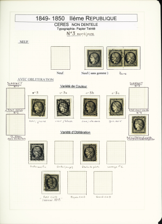 1849-1878, Collection de France très bien présentée