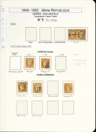 1849-1878, Collection de France très bien présentée