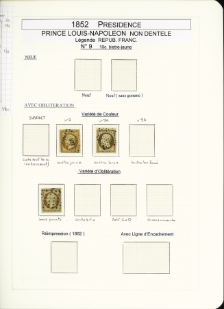 1849-1878, Collection de France très bien présentée