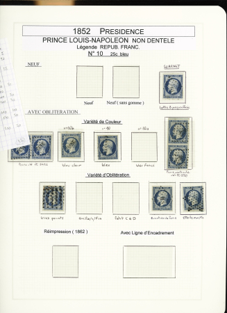 1849-1878, Collection de France très bien présentée