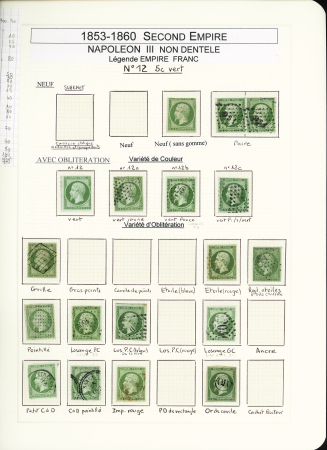 1849-1878, Collection de France très bien présentée