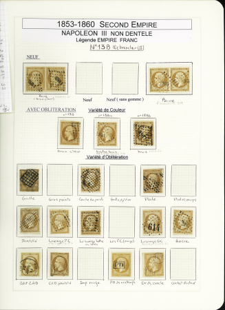 1849-1878, Collection de France très bien présentée